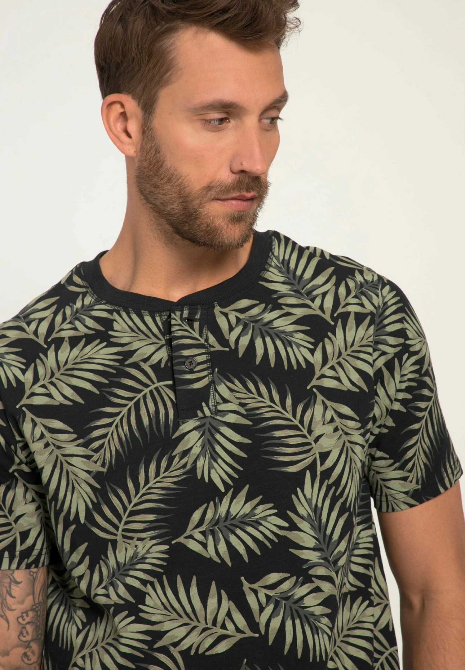 JP1880 T-Shirt Print - Palm Green 4 JP1880 T-Shirt Print - Palm Green - Afbeelding 2