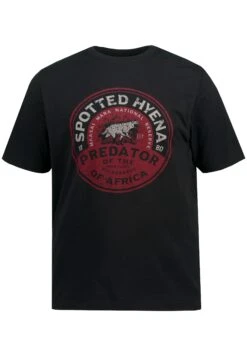 JP1880 Spotted Hyena - T-Shirt Print - Noir -JP1880 5372f0136edf4cfcbefd5cafcd7422d8