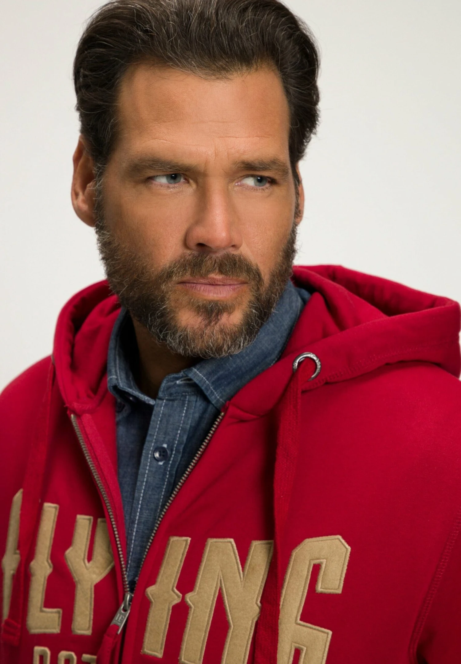 JP1880 Sweater Met Rits - Donkerrood 5 JP1880 Sweater Met Rits - Donkerrood - Afbeelding 3