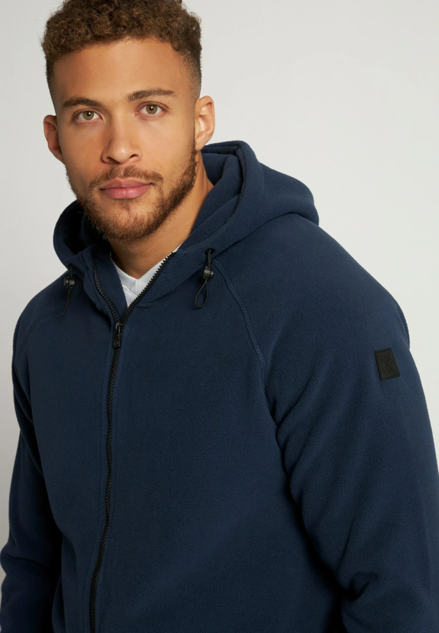 JP1880 À Capuche - Fleecejas - Bleu Nuit Mat 4 JP1880 À Capuche - Fleecejas - Bleu Nuit Mat - Afbeelding 2