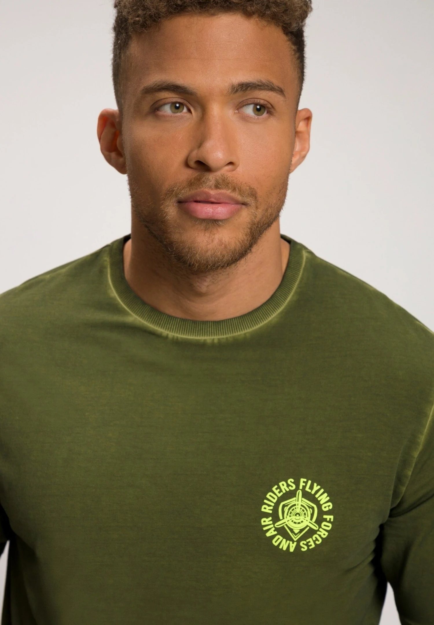 JP1880 T-Shirt Print - Olijf 3 JP1880 T-Shirt Print - Olijf - Afbeelding 2