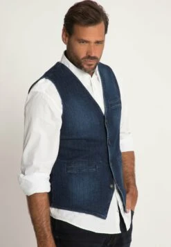 JP1880 V-Hals - Bodywarmer - Blue Denim -JP1880 62a04bcb04c34a1e95adfc80ec844120