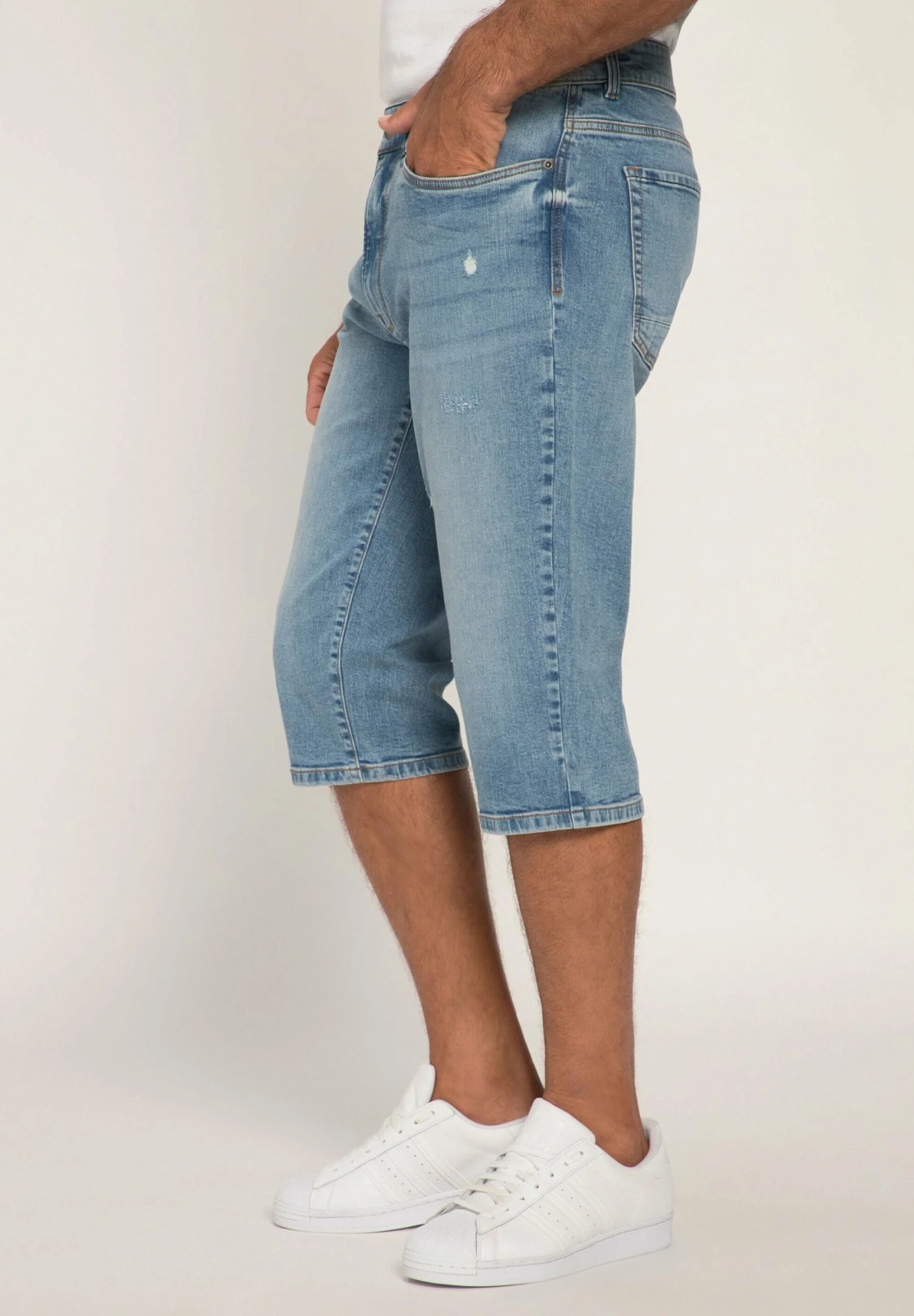 JP1880 3 4-Powerstretch 5-Pocket - Jeansshort - Light Blue 5 JP1880 3 4-Powerstretch 5-Pocket - Jeansshort - Light Blue - Afbeelding 3