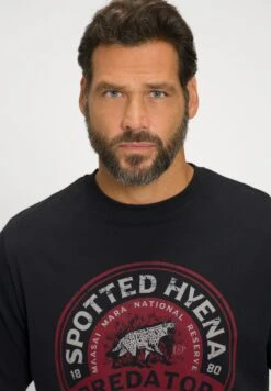 JP1880 Spotted Hyena - T-Shirt Print - Noir -JP1880 6c9845db2d8b498a8eeb9c0e49b65c16