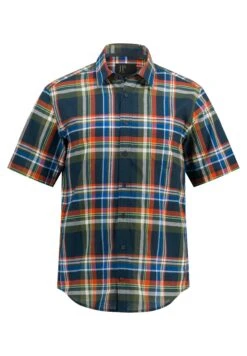 JP1880 Karo Halbarm Kentkragen Modern Fit - Overhemd - Navy Blau -JP1880 6db90e6ed38c48e98c47ec2f3653ef3b