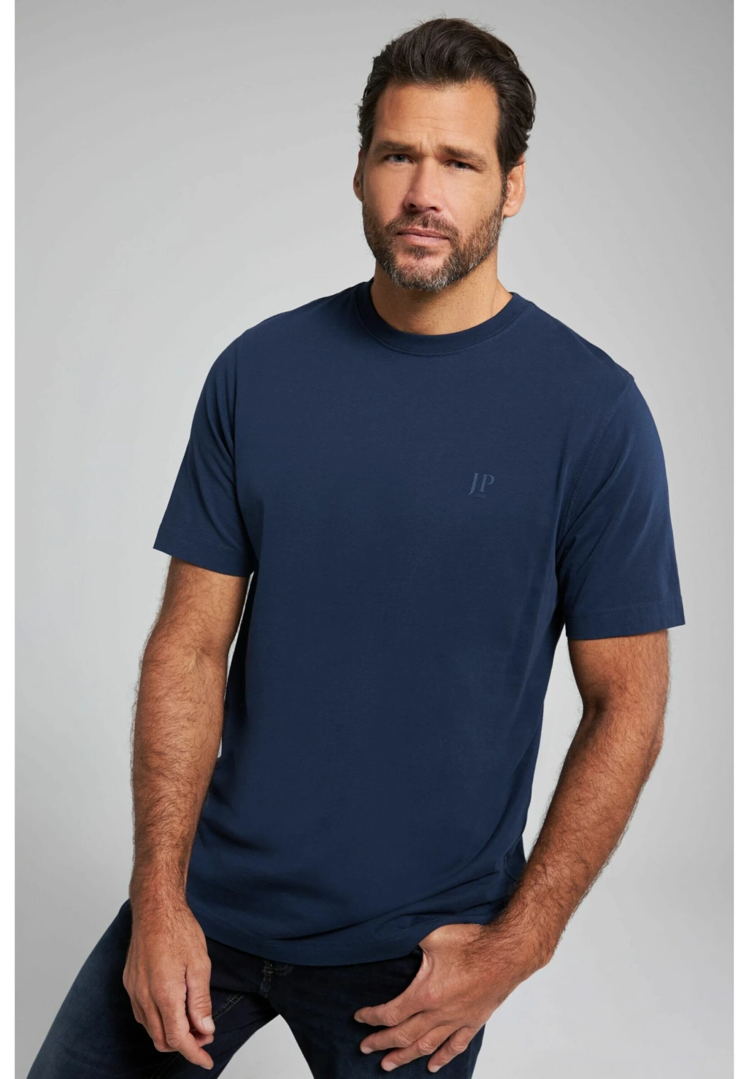 JP1880 T-Shirt Basic - NachtblauWeiß 3 JP1880 T-Shirt Basic - NachtblauWeiß