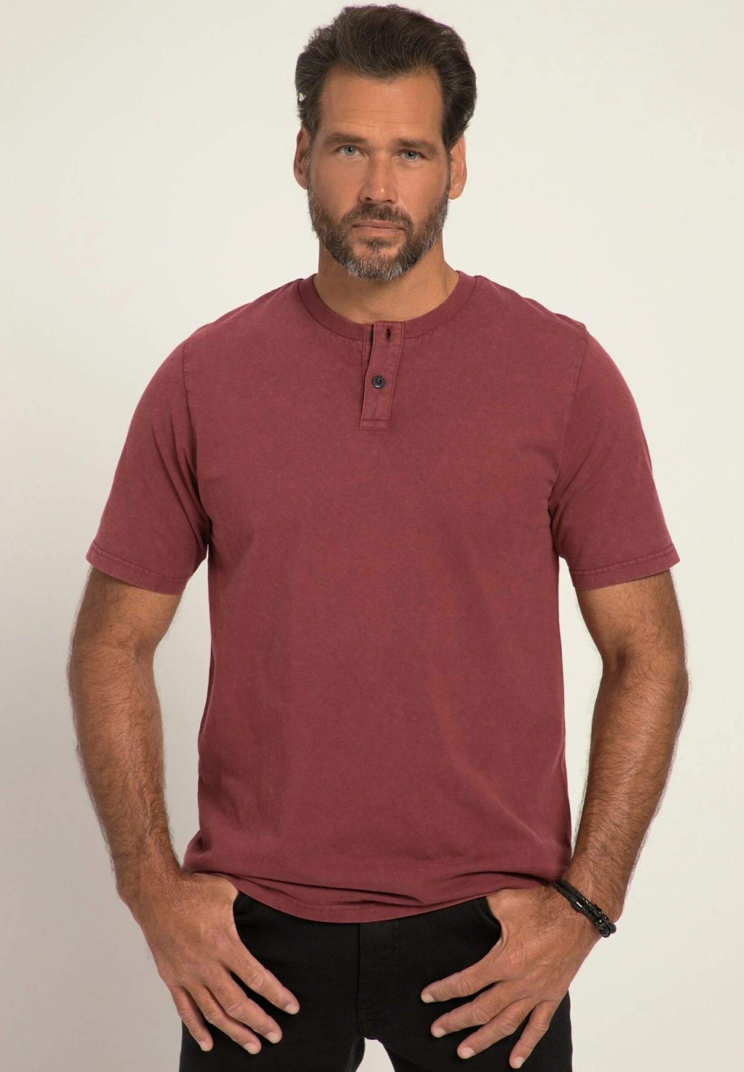 JP1880 T-Shirt Print - Rouge Cerise Foncé 3 JP1880 T-Shirt Print - Rouge Cerise Foncé