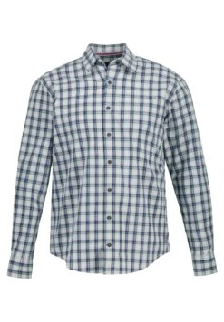 JP1880 Long Sleeve Plaid - Overhemd - Grey -JP1880 6efaf98c1aad4caa8db6a5e27a8a085c