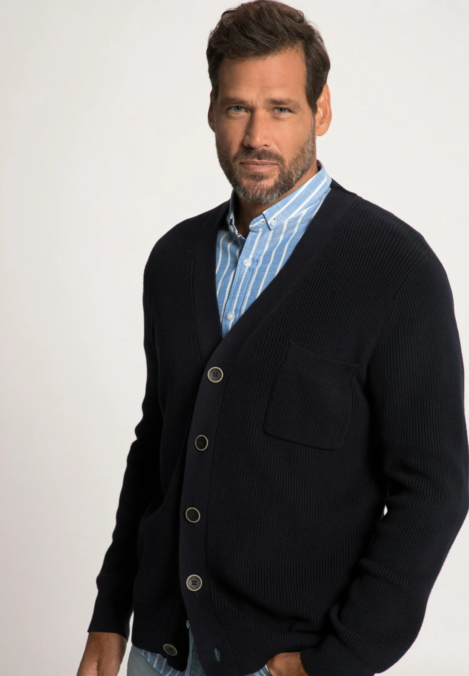 JP1880 Vest - Matte Night Blue 4 JP1880 Vest - Matte Night Blue - Afbeelding 3