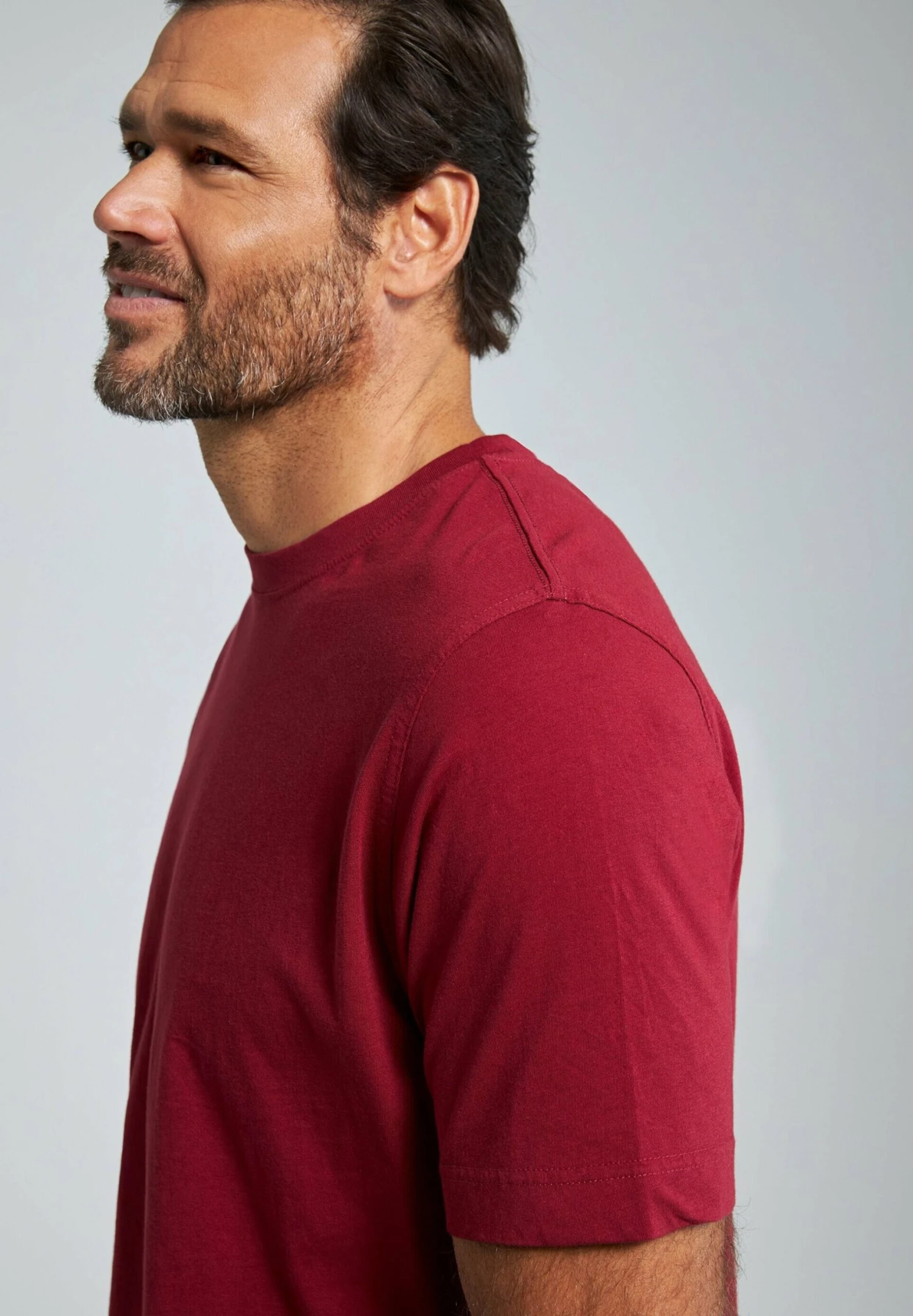 JP1880 Grosse Grössen Bis 8Xl - T-Shirt Basic - Dunkelrot 4 JP1880 Grosse Grössen Bis 8Xl - T-Shirt Basic - Dunkelrot - Afbeelding 2