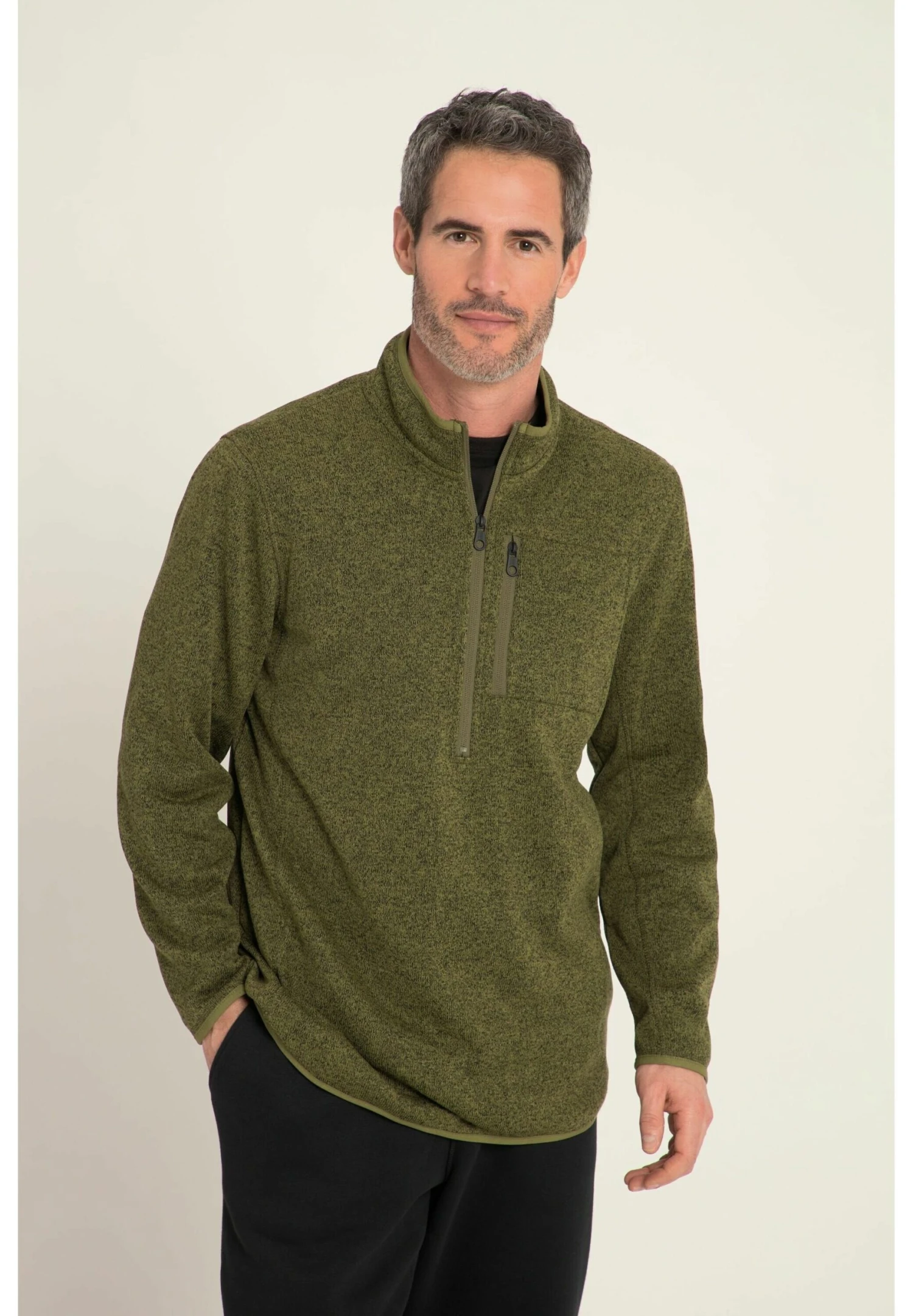 JP1880 Fleece Trui - Vert Foncé 3 JP1880 Fleece Trui - Vert Foncé