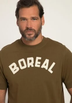 JP1880 Halbarm Mit Bündchen Badges - T-Shirt Print - Tannengrün -JP1880 70c47677087246dda1ebd49292491eff