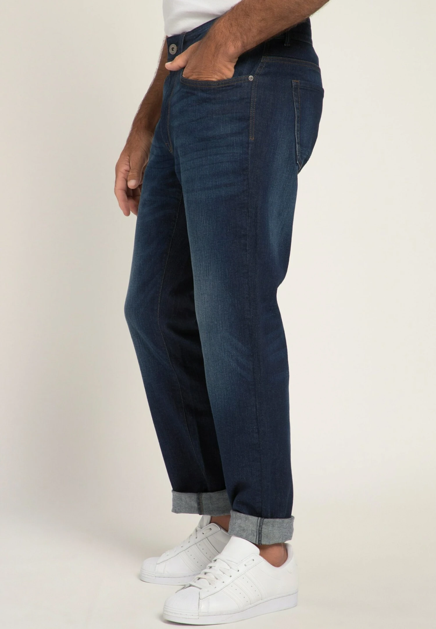 JP1880 Flexnamic - Straight Leg Jeans - Dark Blue Denim 5 JP1880 Flexnamic - Straight Leg Jeans - Dark Blue Denim - Afbeelding 3