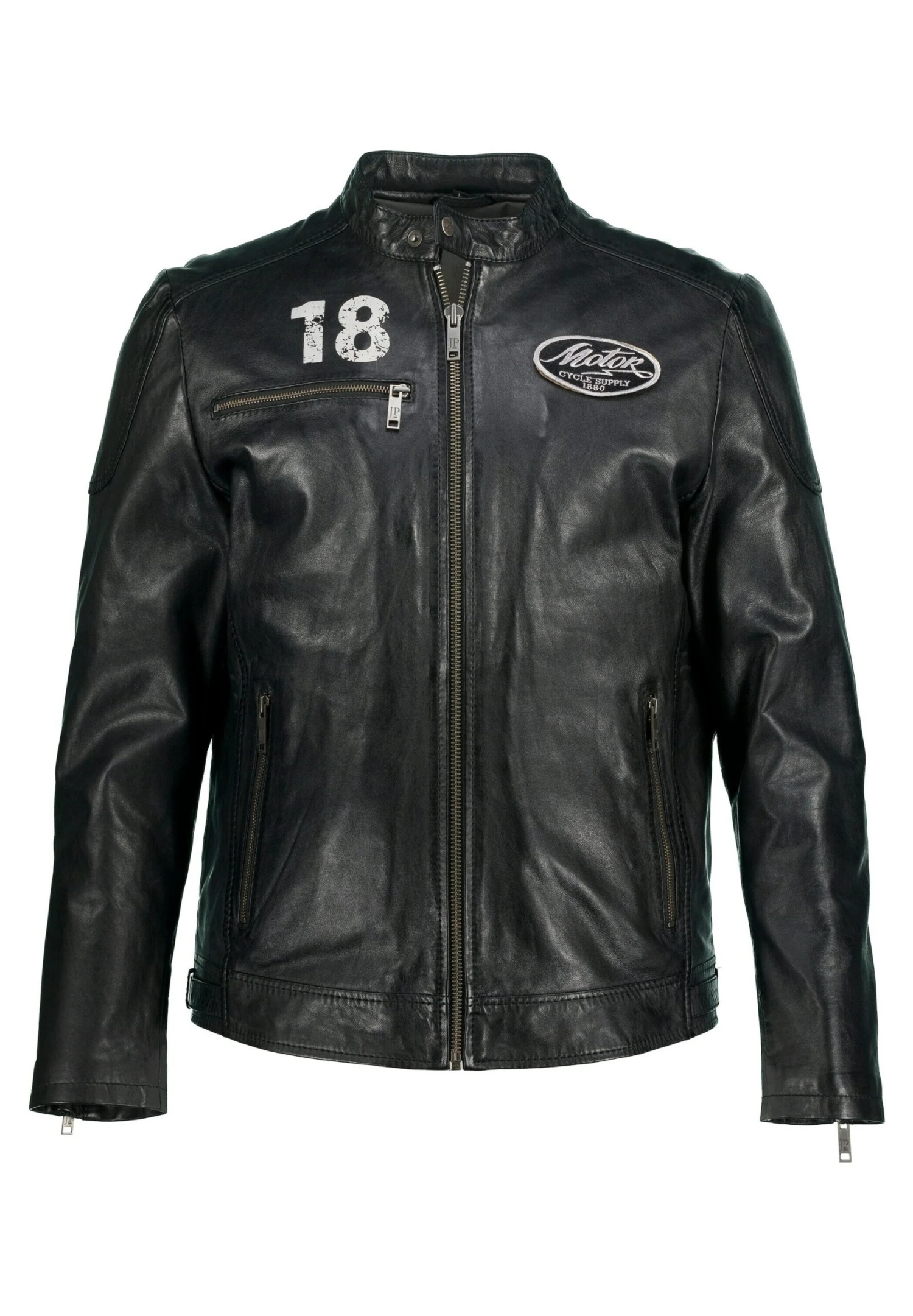 JP1880 Leren Jas - Schwarz 6 JP1880 Leren Jas - Schwarz - Afbeelding 4