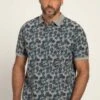 JP1880 Halbarm Allover Print - Poloshirt - Gray Melange -JP1880 740267182e9e4273936e7fb2459d24b4
