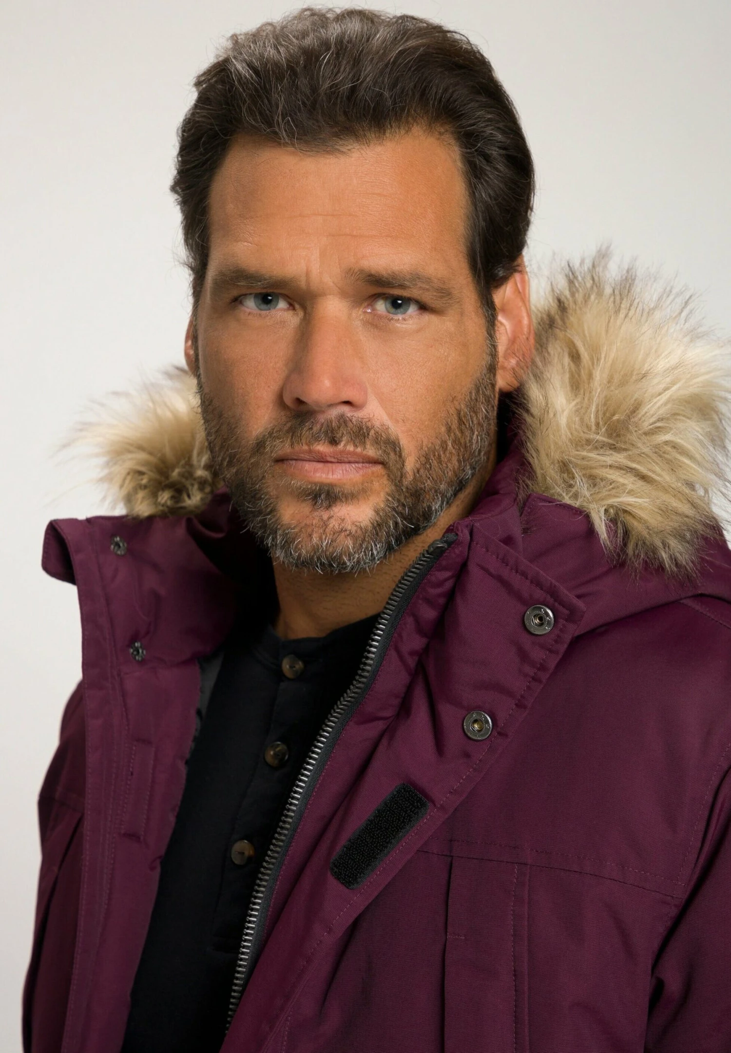 JP1880 With Hood - Parka - Aubergine 4 JP1880 With Hood - Parka - Aubergine - Afbeelding 2