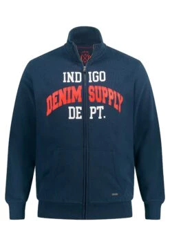 JP1880 Sweater Met Rits - Mattes Nachtblau -JP1880 7767a9c547a6403f9a2bdc9cf568ad49