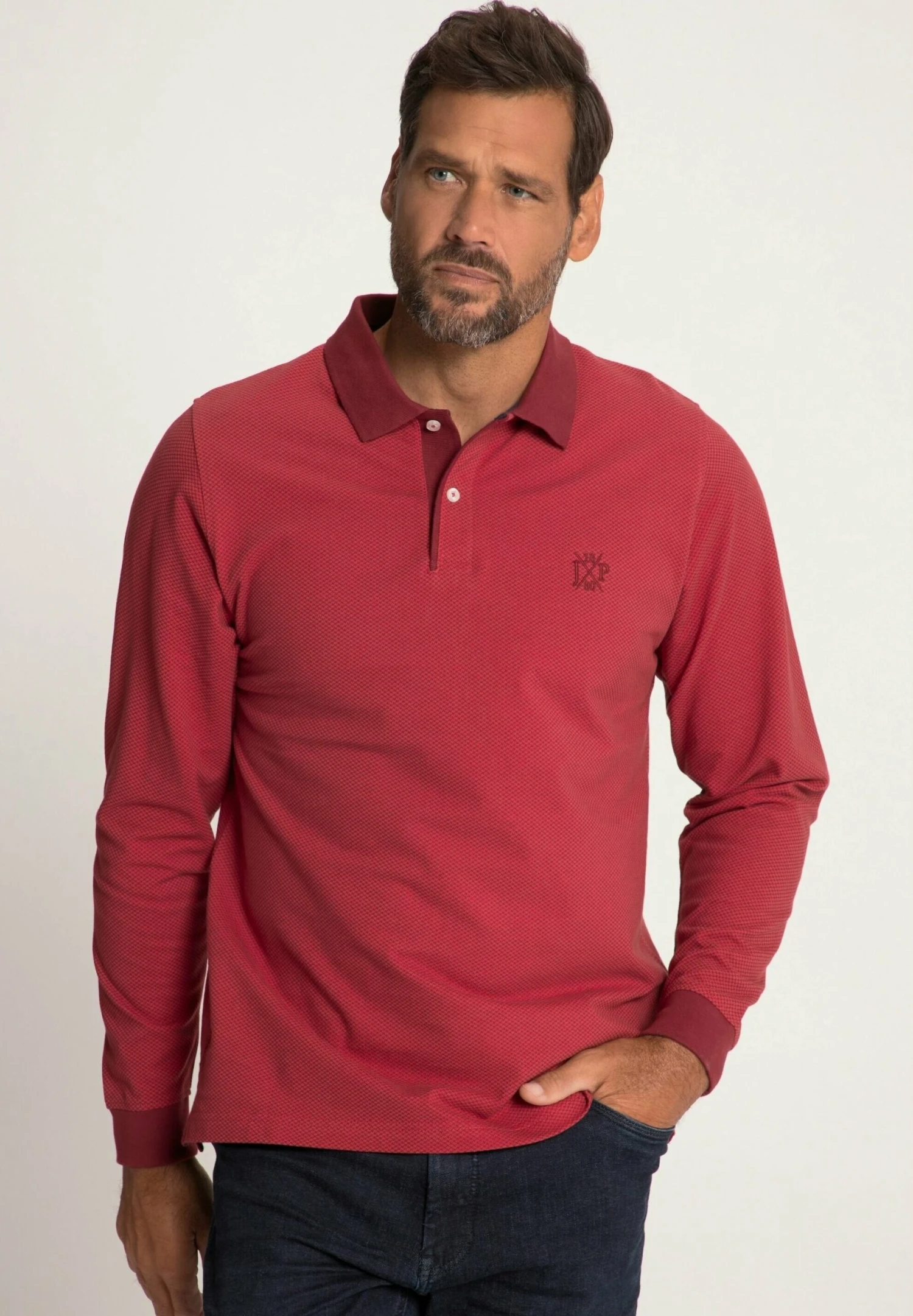 JP1880 Allover Print - Poloshirt - Rot 3 JP1880 Allover Print - Poloshirt - Rot