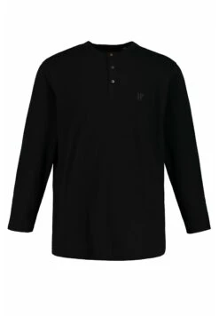JP1880 Henley- Longsleeve - Black -JP1880 7c3fef0346334b1184ad10c3e0392fad