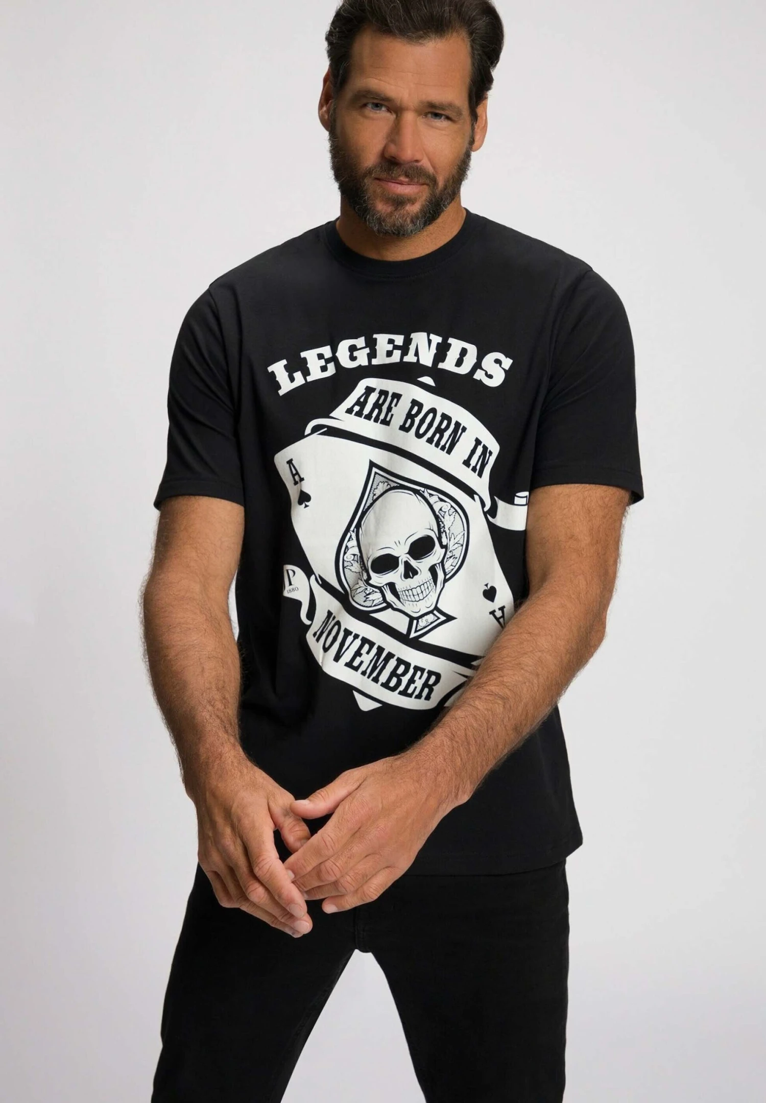 JP1880 Legends November - T-Shirt Print - Schwarz 3 JP1880 Legends November - T-Shirt Print - Schwarz