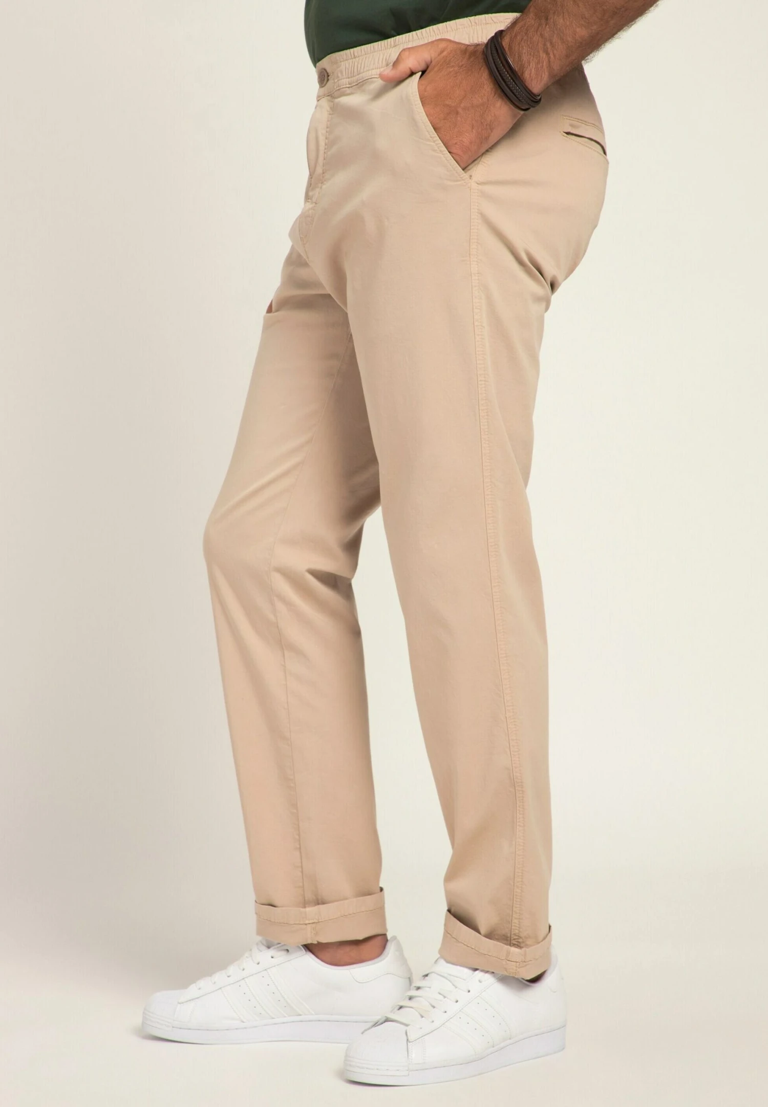 JP1880 Flexnamic®, Schlupfbund, Praktische Taschen, Regular Fit - Chino - Perlmutt 5 JP1880 Flexnamic®, Schlupfbund, Praktische Taschen, Regular Fit - Chino - Perlmutt - Afbeelding 3