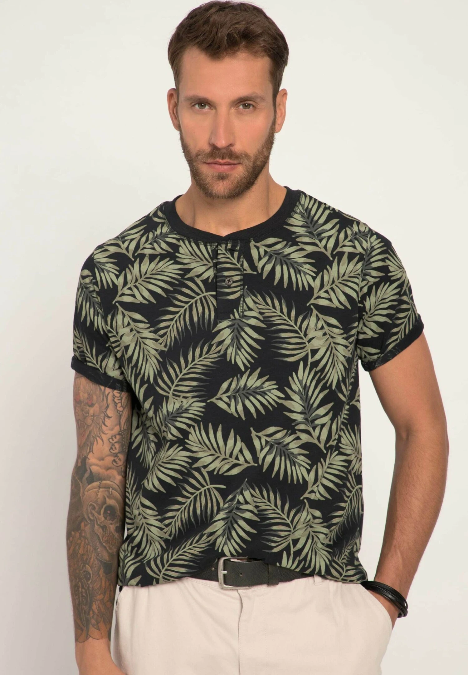 JP1880 T-Shirt Print - Palm Green 3 JP1880 T-Shirt Print - Palm Green