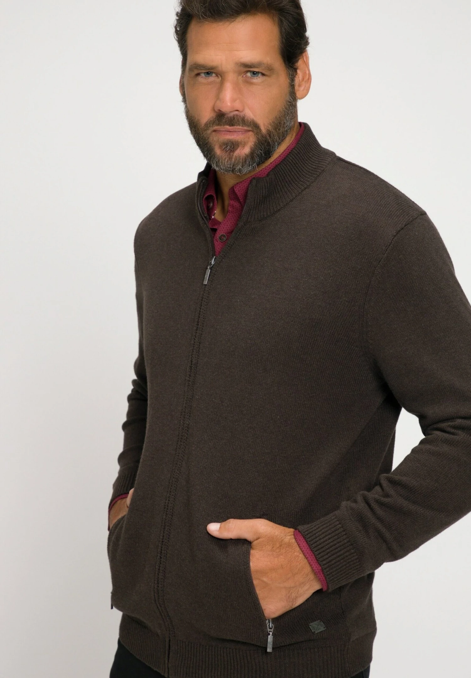 JP1880 Vest - Zwartbruin 5 JP1880 Vest - Zwartbruin - Afbeelding 3