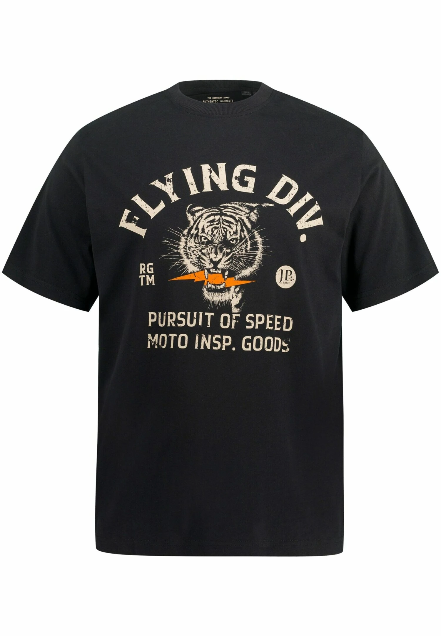 JP1880 A Manches CourtesCol Rond Et Flying Div - T-Shirt Print - Noir 5 JP1880 A Manches CourtesCol Rond Et Flying Div - T-Shirt Print - Noir - Afbeelding 3