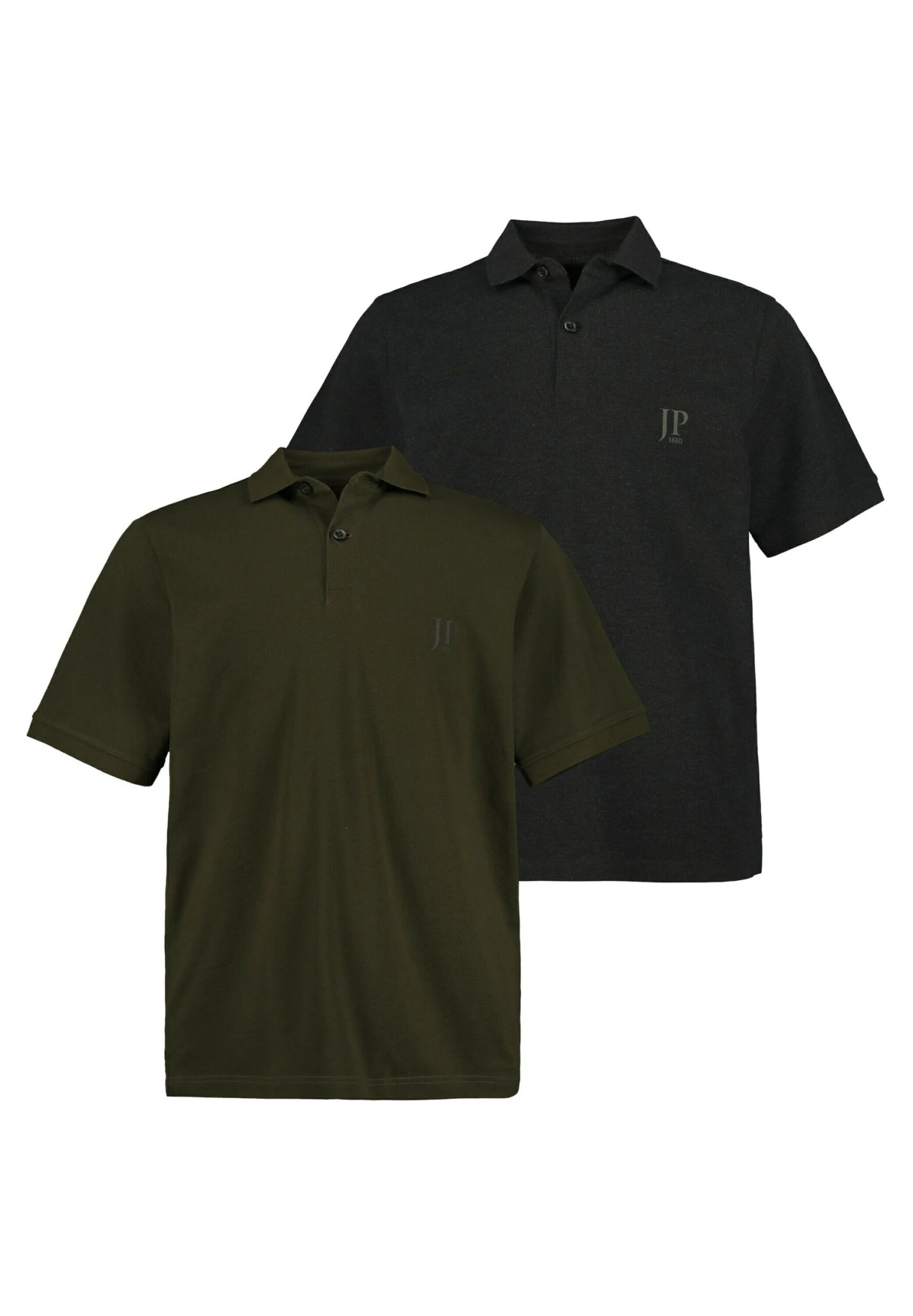 JP1880 Poloshirt - Kaki, Anthracite 4 JP1880 Poloshirt - Kaki, Anthracite - Afbeelding 2