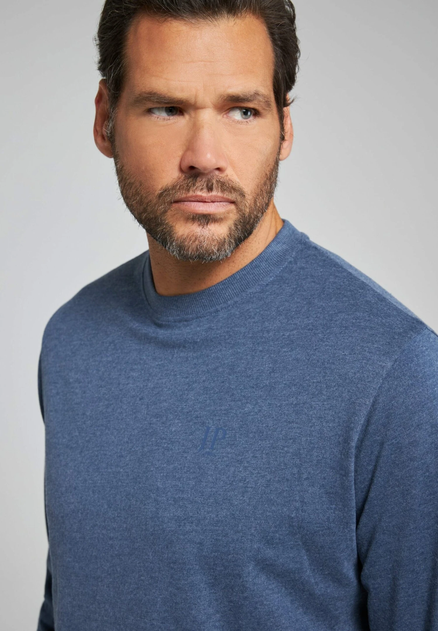 JP1880 Longsleeve - Blue Denim 4 JP1880 Longsleeve - Blue Denim - Afbeelding 2