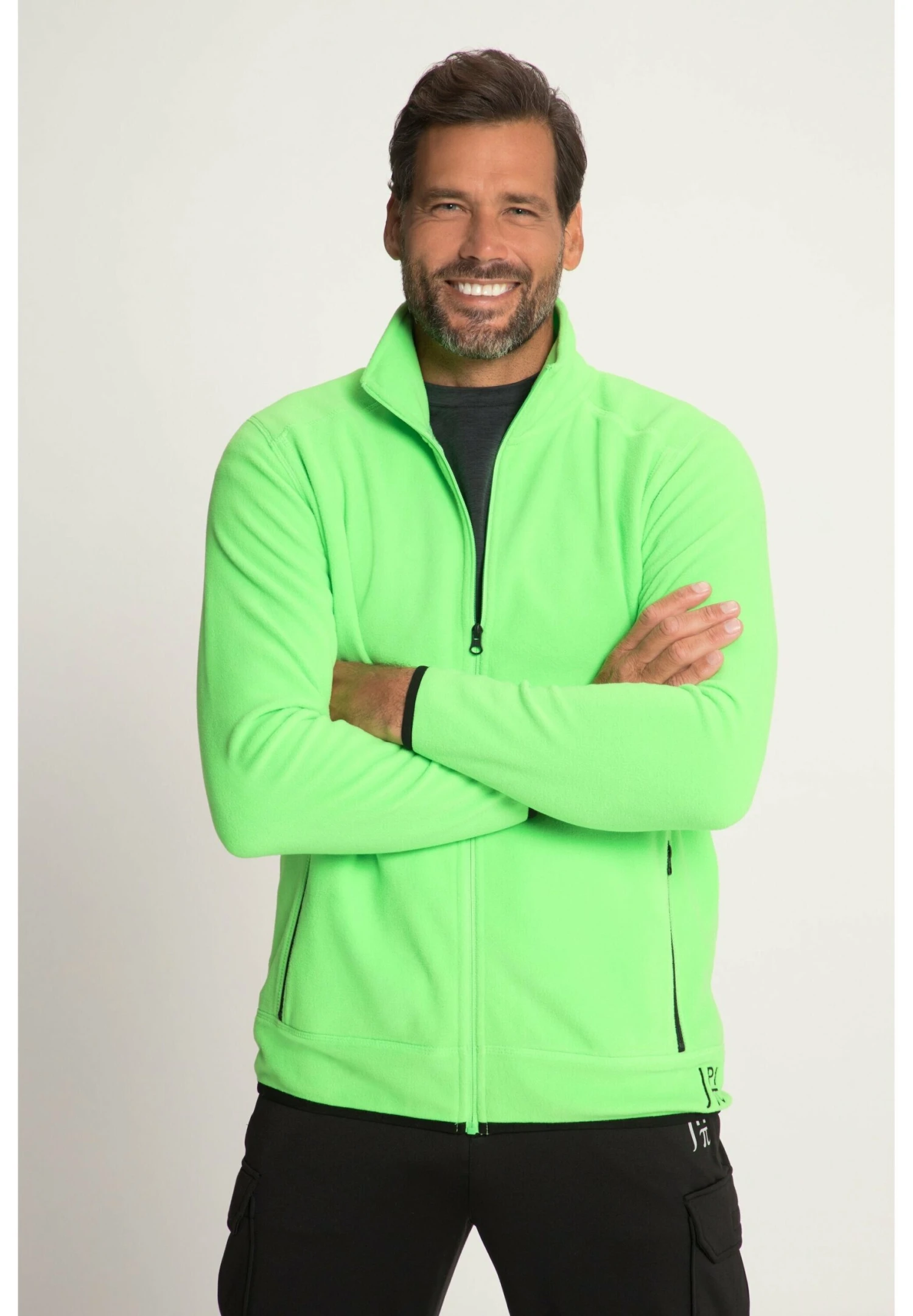 JP1880 Fleecejas - Neon Green 3 JP1880 Fleecejas - Neon Green