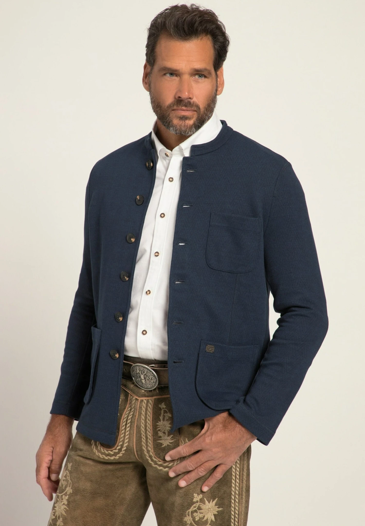 JP1880 Flexnamic Style - Lichte Jas - Navy Blue 5 JP1880 Flexnamic Style - Lichte Jas - Navy Blue - Afbeelding 3