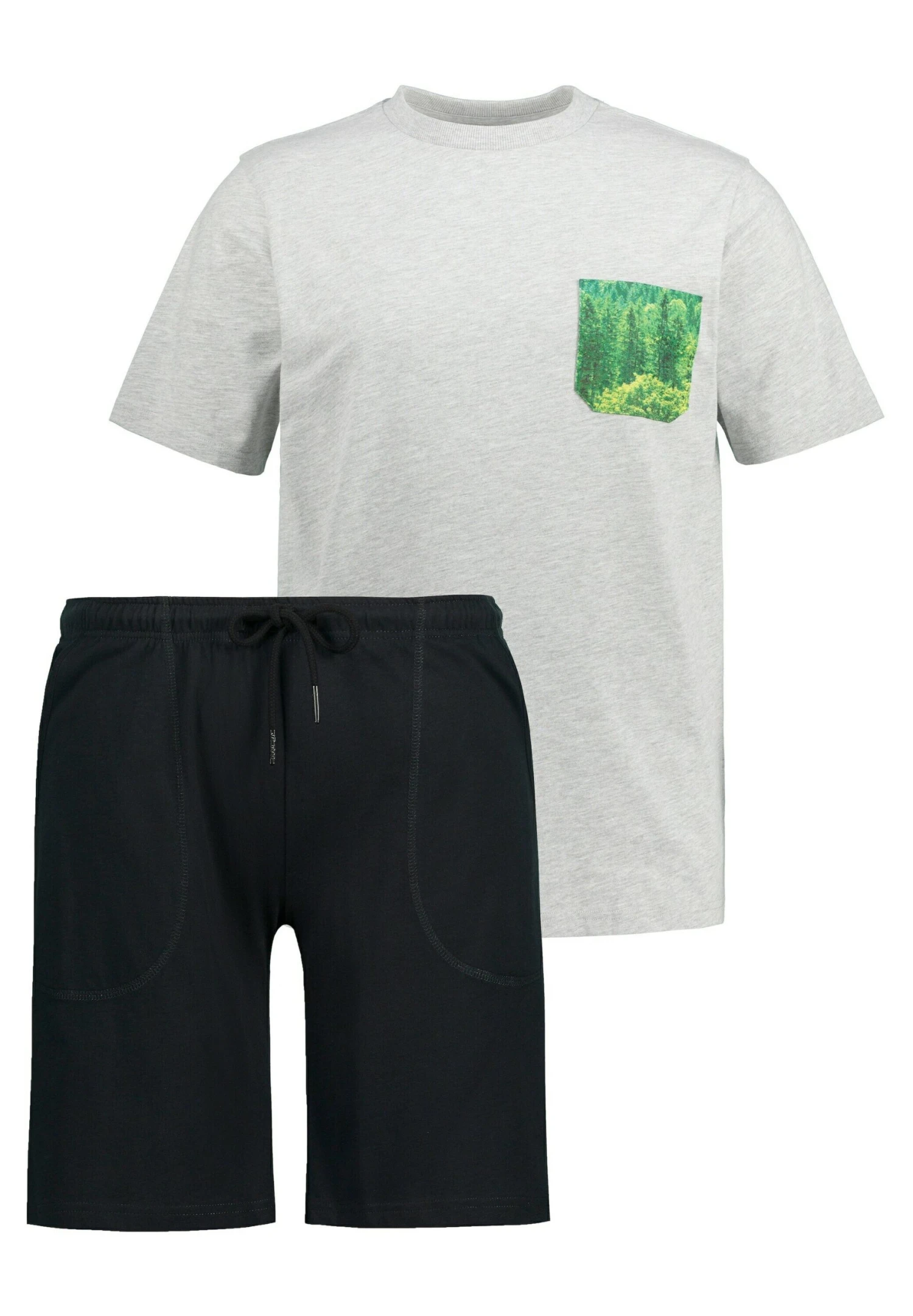 JP1880 Pyjama - Gris Clair Chiné 5 JP1880 Pyjama - Gris Clair Chiné - Afbeelding 3