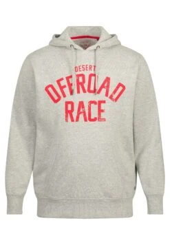 JP1880 PrintKängurutasche - Hoodie - Hellgrau Mélange -JP1880 93bfc4c9b85643a89e2c01f64e04d009