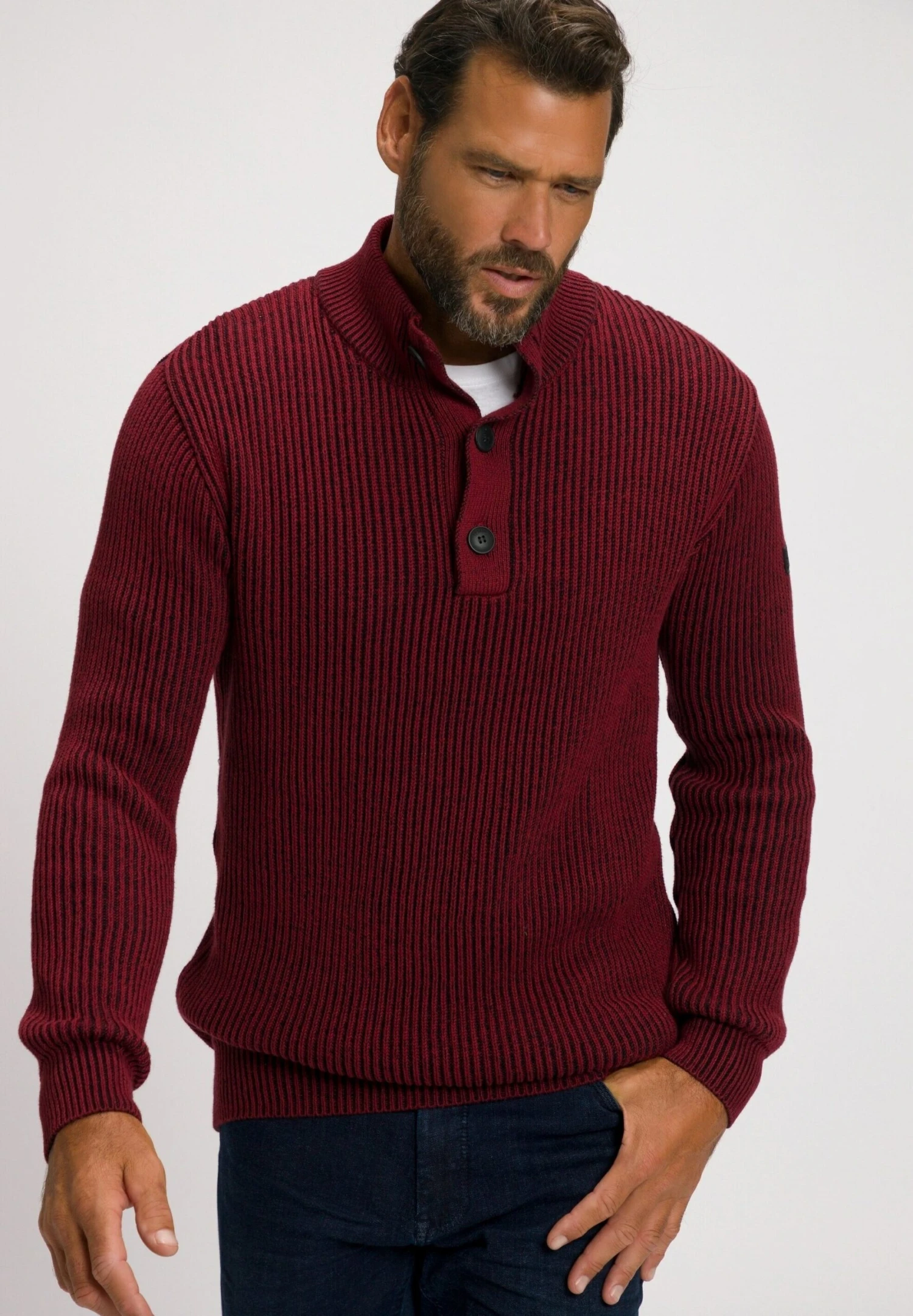 JP1880 Trui - Robijnrood 3 JP1880 Trui - Robijnrood