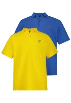 JP1880 Poloshirt - Kobaltblau Gelb -JP1880 950f7709ad1e47cbbf8b15b6a783803e