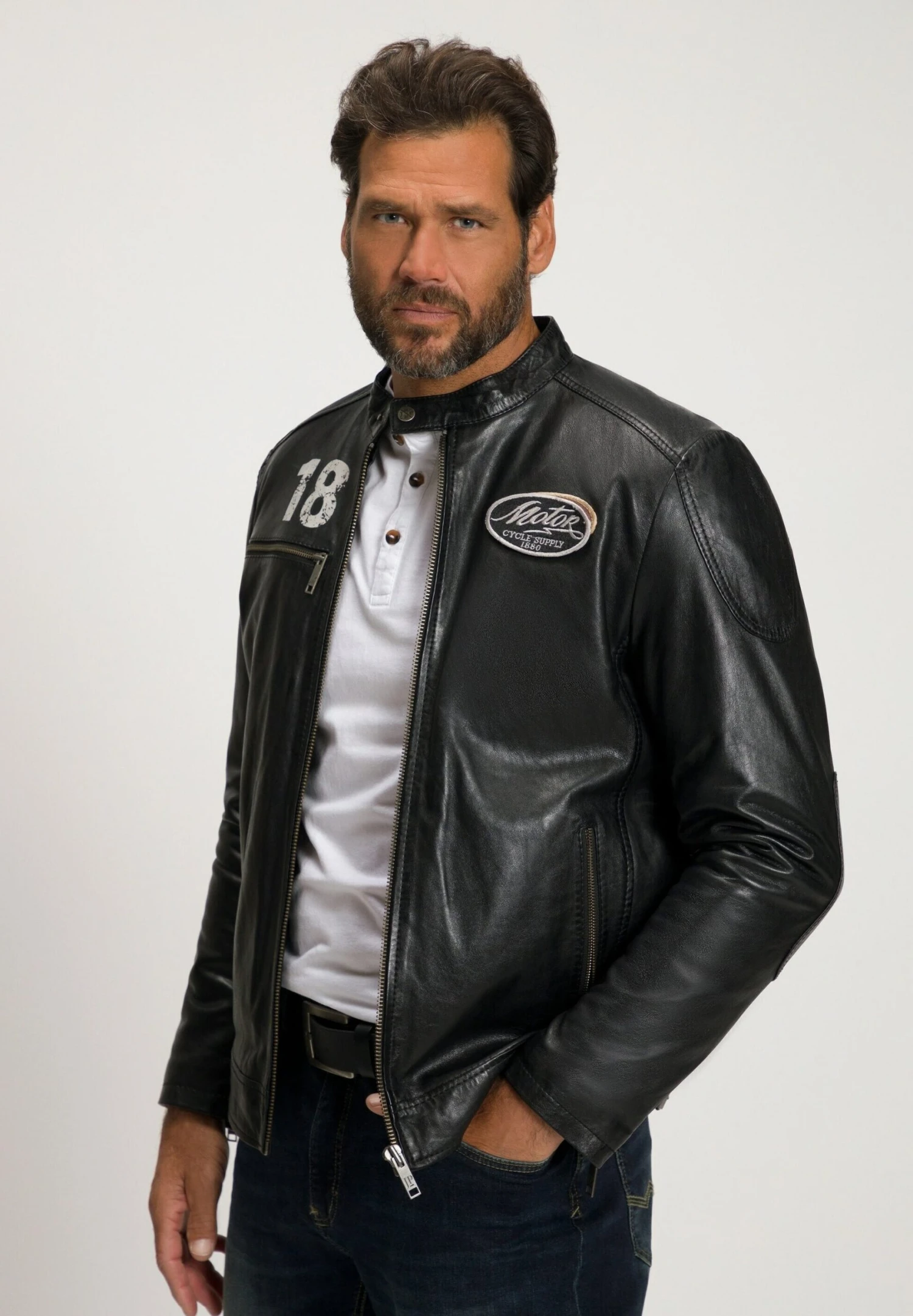 JP1880 Leren Jas - Schwarz 3 JP1880 Leren Jas - Schwarz