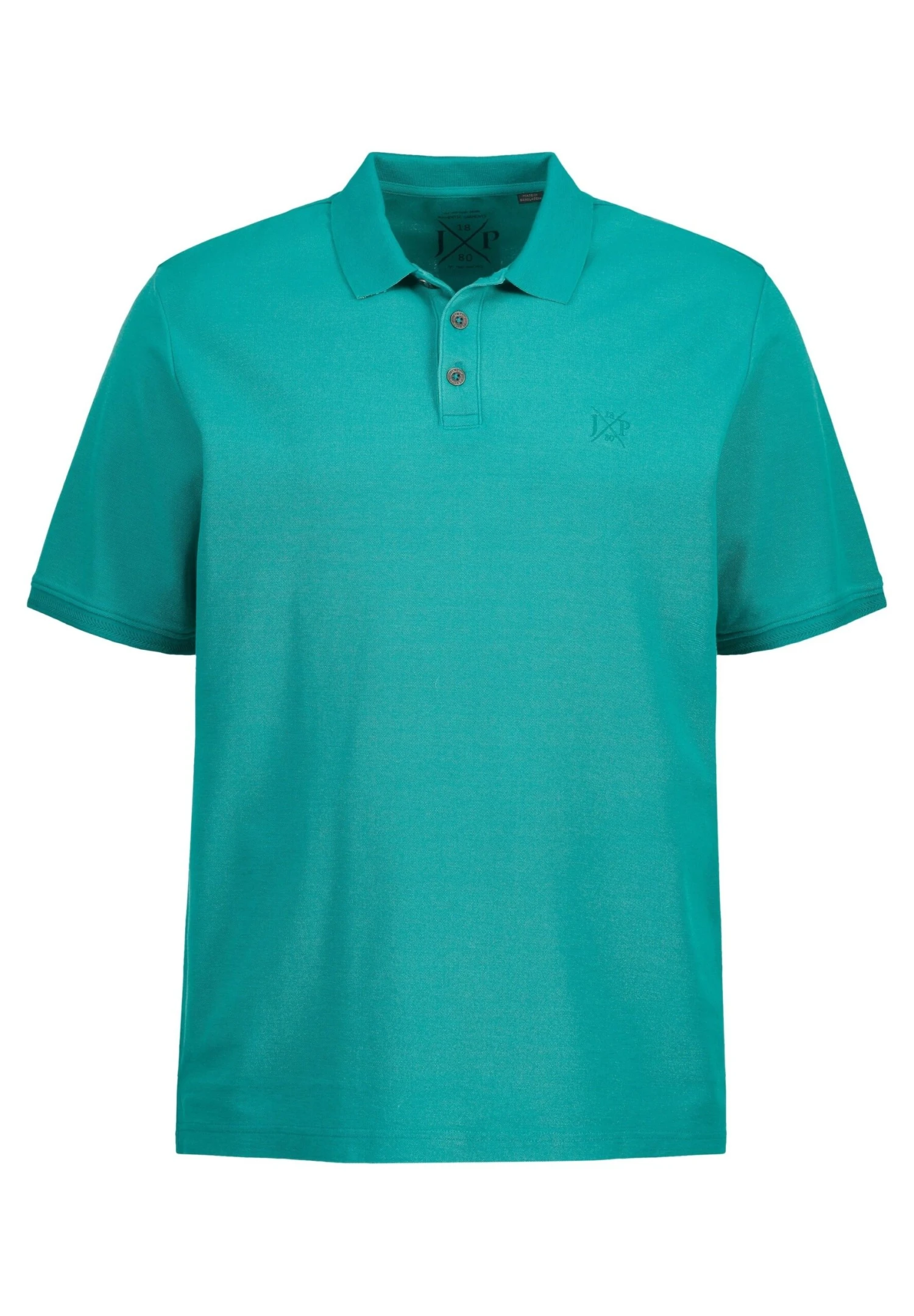 JP1880 Short Sleeve Vintage Look Collar - Poloshirt - Turquoise Green 5 JP1880 Short Sleeve Vintage Look Collar - Poloshirt - Turquoise Green - Afbeelding 3