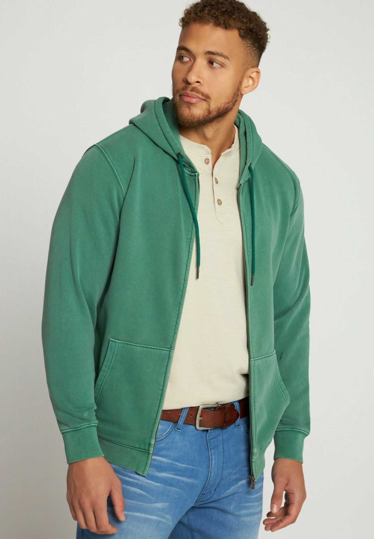 JP1880 Sweater Met Rits - Dunkles Goldgelb 5 JP1880 Sweater Met Rits - Dunkles Goldgelb - Afbeelding 3