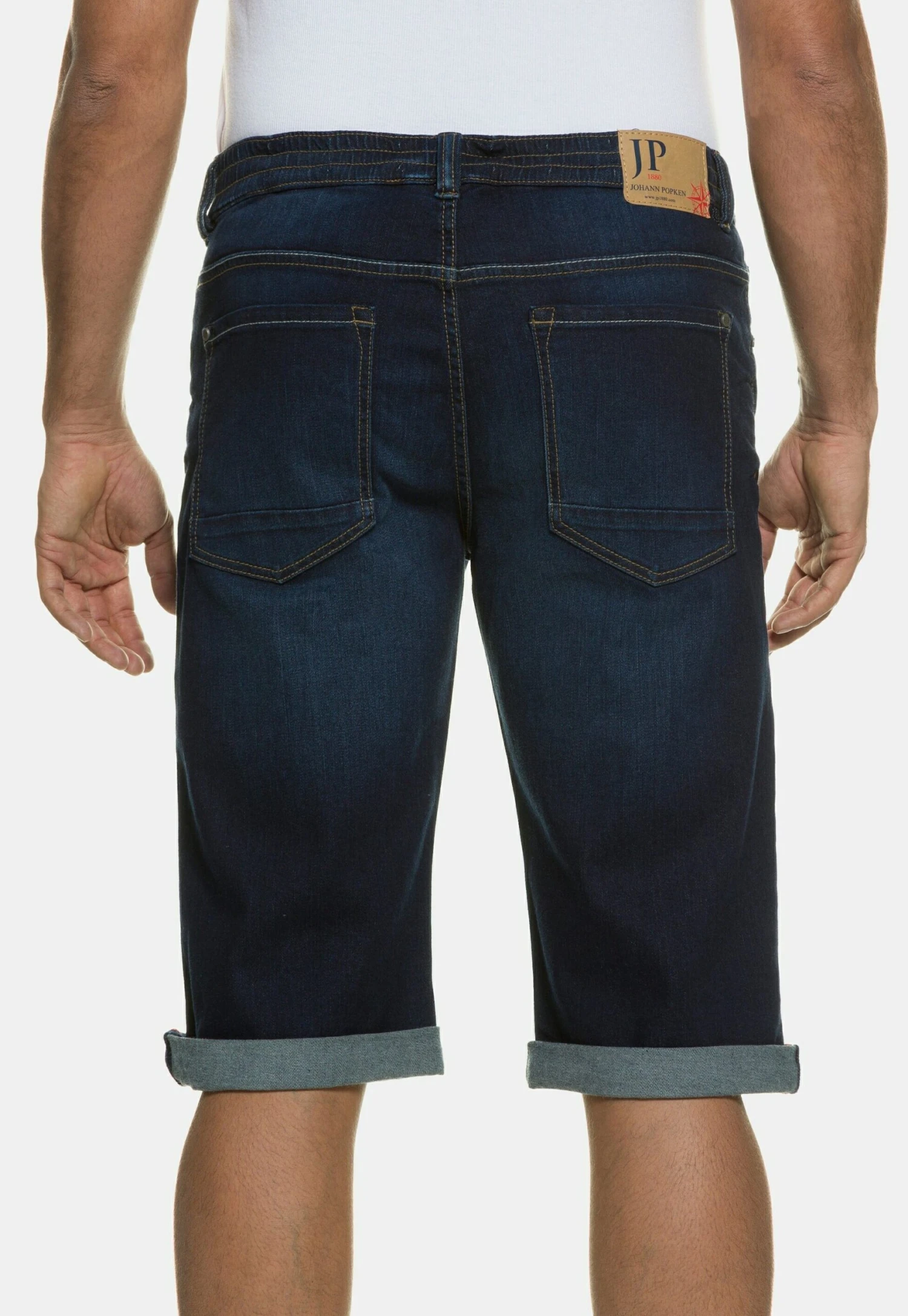 JP1880 Jeansshort - Blue Denim 4 JP1880 Jeansshort - Blue Denim - Afbeelding 2