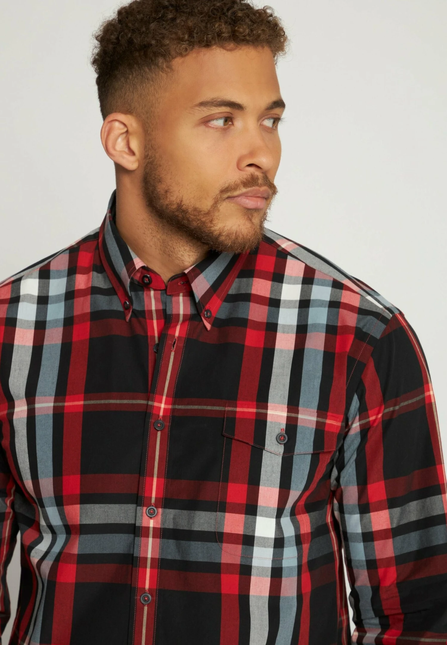 JP1880 Overhemd - Red Poppy 4 JP1880 Overhemd - Red Poppy - Afbeelding 2