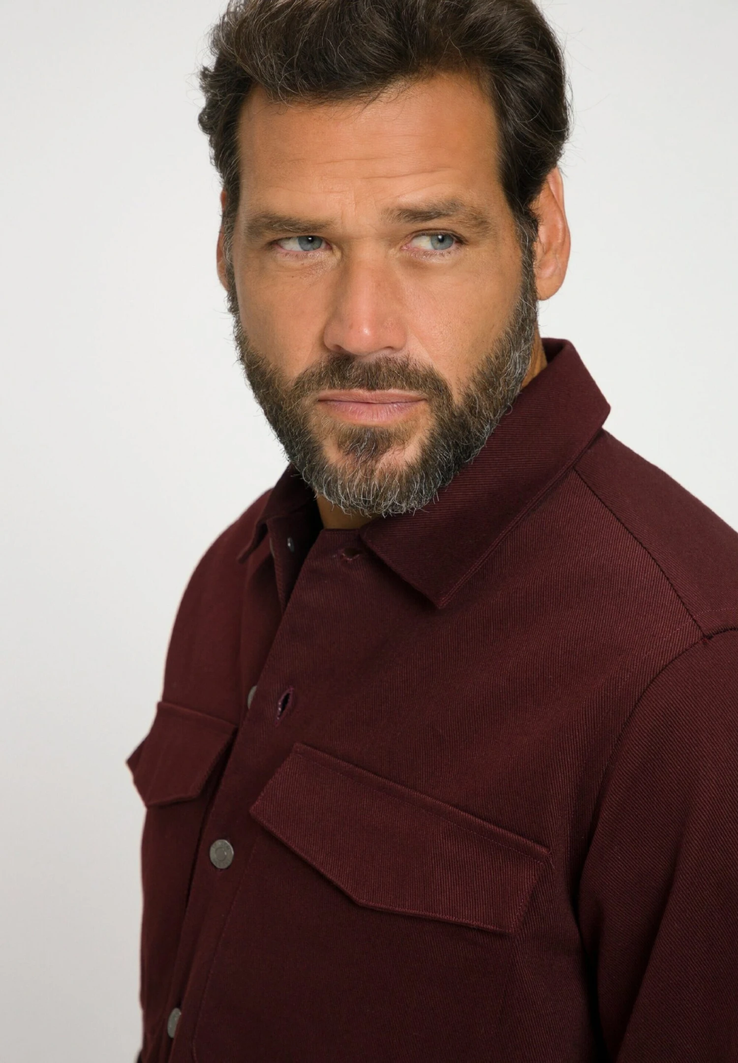 JP1880 Overhemd - Weinrot 4 JP1880 Overhemd - Weinrot - Afbeelding 2