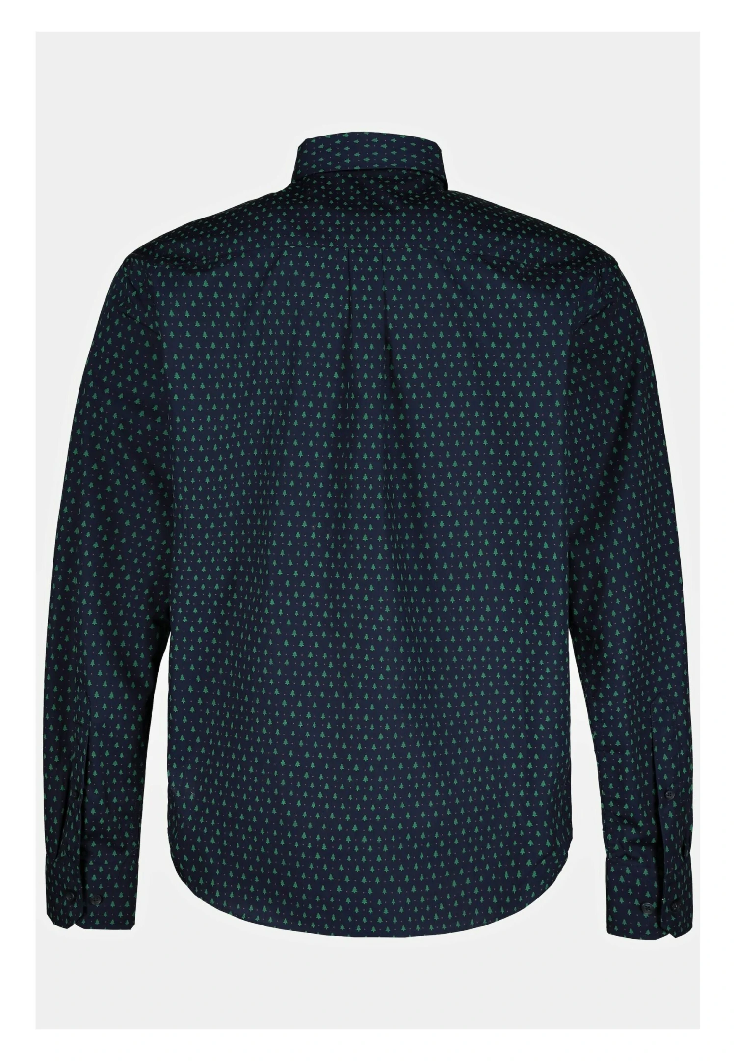 JP1880 Mit Tannenbäumen - Overhemd - Dunkel Marine 5 JP1880 Mit Tannenbäumen - Overhemd - Dunkel Marine - Afbeelding 3