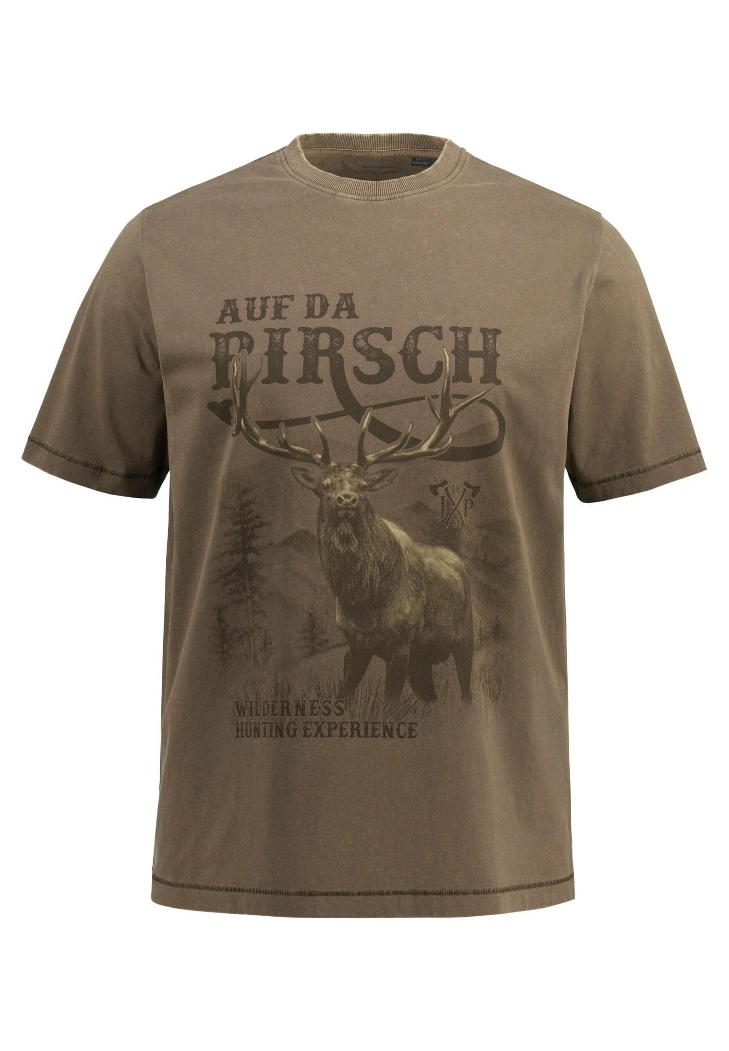 JP1880 T-Shirt Print - Brunâtre 5 JP1880 T-Shirt Print - Brunâtre - Afbeelding 3