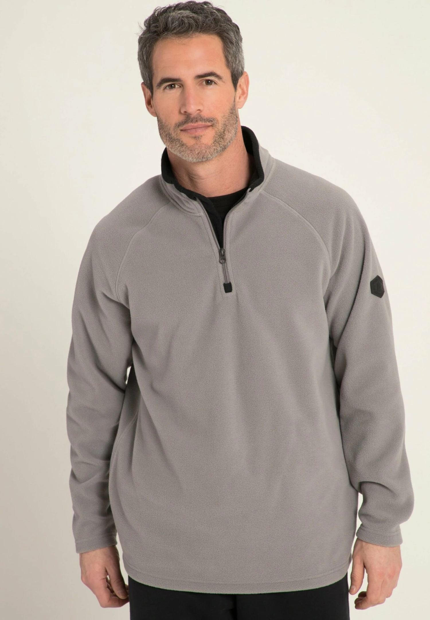 JP1880 Fleece Trui - Steengrijs 3 JP1880 Fleece Trui - Steengrijs