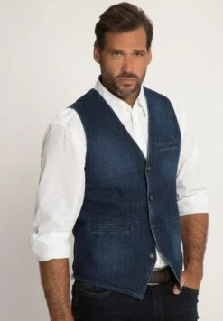 JP1880 V-Hals - Bodywarmer - Blue Denim
