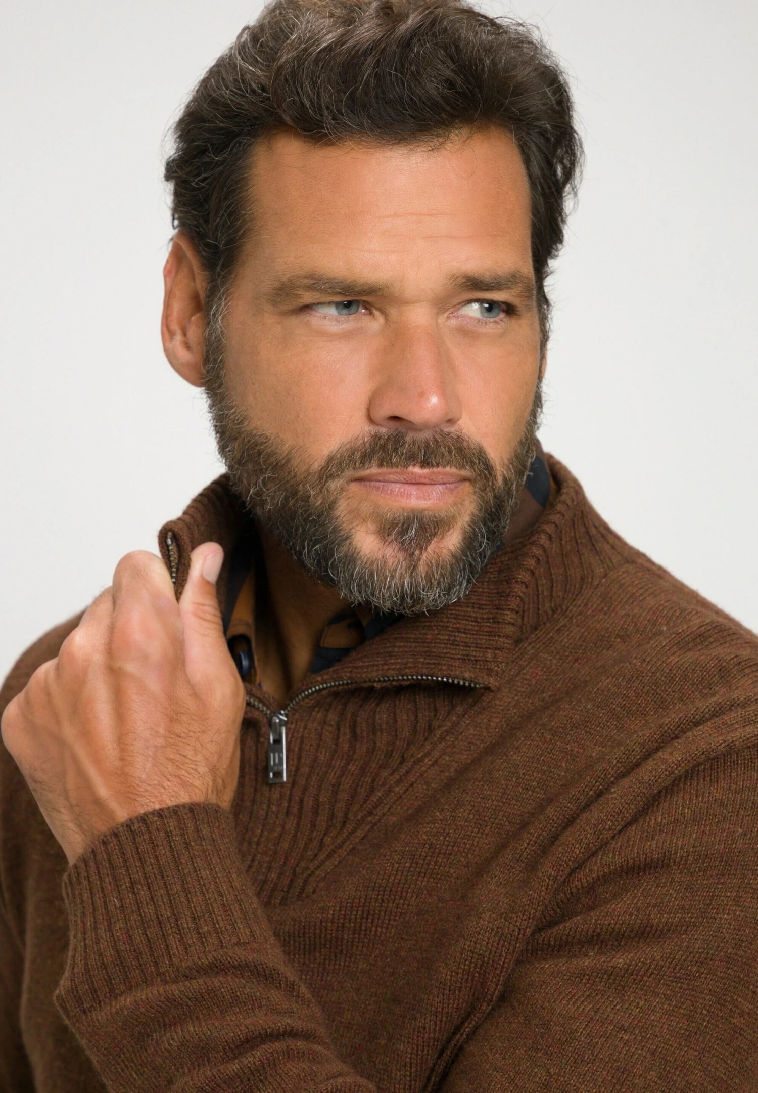 JP1880 Trui - Mokkabruin 4 JP1880 Trui - Mokkabruin - Afbeelding 2