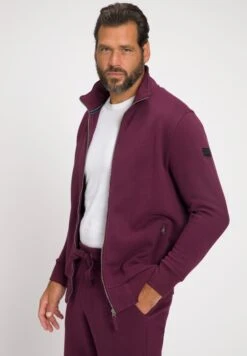 JP1880 Sweater Met Rits - Aubergine -JP1880 a563575175dd46bf824bcd9dc0e17522