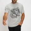 JP1880 T-Shirt Print - Grey Melange -JP1880 a5faf7465a114cff8cc878ff24a793ce