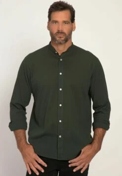 JP1880 Langarm -Qualität Stehkragen Modern Fit - Overhemd - Schwarzolive 8 JP1880 Langarm -Qualität Stehkragen Modern Fit - Overhemd - Schwarzolive -JP1880 a609b32c4ae84980adce4966a51a2d4b
